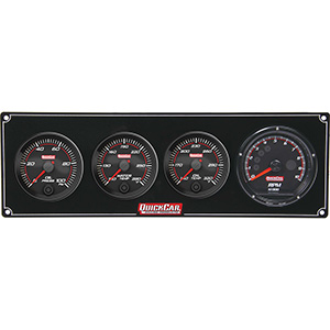 QuickCar Redline 3-1 Gauge Panel OP/WT/OT/Tachometer