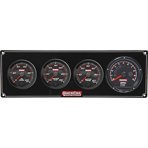 QuickCar Redline 3-1 Gauge Panel OP/WT/WP/Tachometer