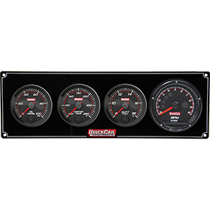 QuickCar Redline 3-1 Gauge Panel OP/WT/Volt/Tachometer