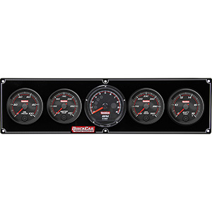 QuickCar Redline 4-1 Gauge Panel OP/WT/OT/Volt/Tachometer