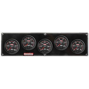 QuickCar Redline 5 Gauge Panel OP/WT/OT/FP/Volt