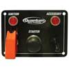 Quantum 350-1571 Ignition Panel - Starter Button, Flip-Up Ignition Switch with Light, Accessory Switch with Light