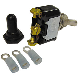 Quantum 360-1211 On/Off/On Two Position Toggle Switch with Rubber Cover