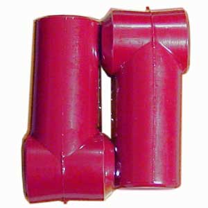 Quantum 800-0001 3/8" Stud Terminal Insulators - Red