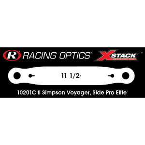 Racing Optics XStack Laminated Tearoffs, 10201C, 11-1/2" Post Spacing, Shape Straight