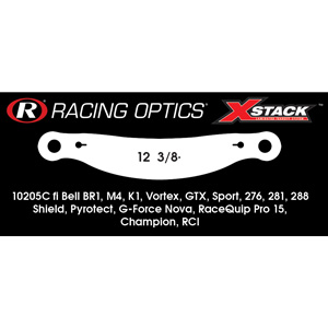 Racing Optics XStack Laminated Tearoffs, 10205C, 12-3/8" Post Spacing, Shape Banana