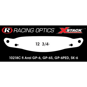 Racing Optics XStack Laminated Tearoffs, 10218C, 12-3/4" Post Spacing, Shape No Cut-Outs