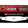 Racing Optics XStack Laminated Tearoffs, 10234C, 11" Post Spacing, Shape Straight