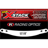 Racing Optics XStack Laminated Tearoffs, 10235C, 12-7/8" Post Spacing, Shape Banana