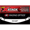 Racing Optics XStack Laminated Tearoffs, 10245C, 12-3/4" Post Spacing, Shape No Cut-Outs