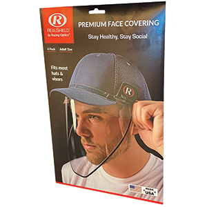 RealShield ANSI certified face shield for your hat