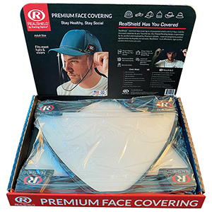 RealShield, ANSI certified face shield for your hat CASE OF 50 4/PK