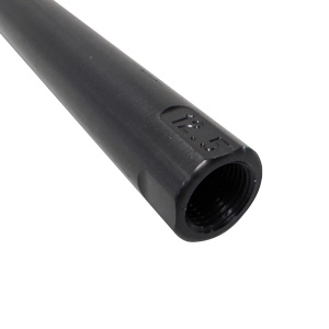 BSC 12.5" Length x 7/8" OD. Radius Rod, 5/8" RH & LH Tap, Black Anodized Aluminum