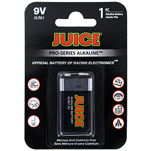 Racing Electronics Battery - 9 Volt Akaline