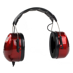 Racing Electronics Headphones, Clear, Stereo Over The Head, Candy Apple Red