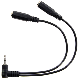 Racing Electronics Splitter - Black Stereo