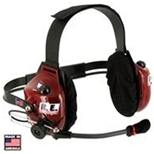 Racing Electronics Platinum Plus Racing Headset - 2 Way, 2 Talk, 1 Scanner Port, Behind The Head