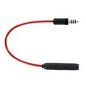 Racing Electronics Helmet Adapter, 4 Conductor Male To 3 Conductor Female Straight Cord