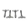 Chevy Bowtie Emblem Chrome Valve Cover Wing Nuts. Chevy S/B, B/B & V6. 4 Per Package