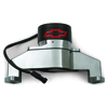 Chevy Bowtie Emblem B/B Aluminum Electric Water Pump, Aluminum Fitting Included, Chrome
