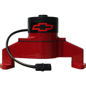 Proform Electric Water Pump, Big Block Chevy with Red Bowtie, Red Epoxy Coated Finish