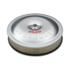 Super Light Aluminum Air Cleaner Kit 14 Clear Anodized, Red Chevy Bowtie Emblem