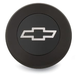 Chevy Bowtie Billet Aluminum Radiator Cap, Black