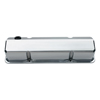 Chevy Die-Cast Valve Covers, Slant-Edge, S/B V8, 1958-1986, No Emblem, Polished
