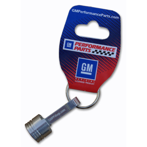 Gm® Performance Parts Bowtie Emblem™ Collectible Piston Rod Keychain, 1 Pc