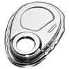 Chrome Timing Chain Cover W/ Oil Seal. Chevy S/B, 10 Bolts.