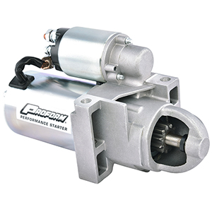 High Torque Starter. 100% New. Staggered Bolt Pattern.Chevy Lightweight S/B & B/B, 10:1 Comp