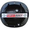 Rear End Cover, Gm, 7.5 Bolt, 8.2 / 8.5, Aluminum, Black, Perfect Launch Logo