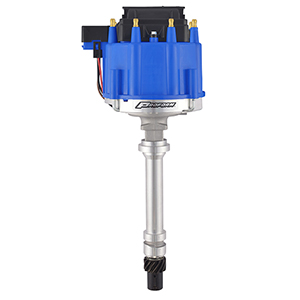 Chevy Hei Electronic Racing Distributor W/Coil, 100% New W/Mechanical Lockout (No Vac Adv). Blue Cap.