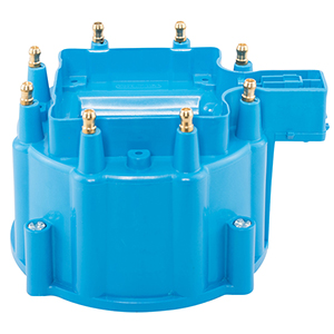 Distributor Cap & Rotor, Blue, Clamshell.