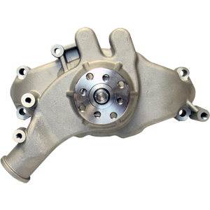 Proform High-Flow Aluminum Long Water Pump, Big Block Chevy, Satin Finish