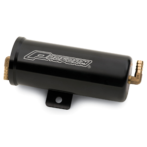 Proform Billet Aluminum Universal Radiator Over Flow Can, Black Anodized