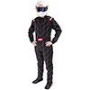 RaceQuip Chevron-1 Suit SFI-1, Black, Size 2X-Large