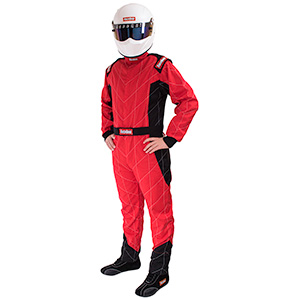 RaceQuip Chevron-1 Suit SFI-1, Red, Size Small