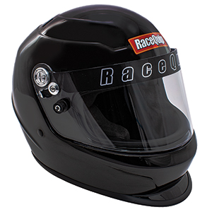 RaceQuip Pro Youth Jr Kids Full-Face Model SFI 24.1 Auto Racing Helmet: Gloss Black