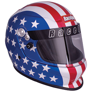 RaceQuip Pro Youth Jr Kids Full-Face Model SFI 24.1 Auto Racing Helmet: America Graphic