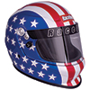 RaceQuip Pro Youth Jr Kids Full-Face Model SFI 24.1 Auto Racing Helmet: America Graphic