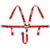 RaceQuip Latch & Link Junior Quarter Midget Racing Harness, 5-Point, Red