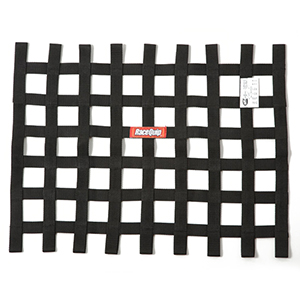 RaceQuip SFI Ribbon Window Net, Black