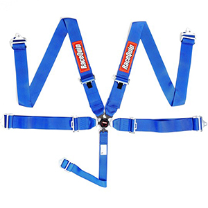 RaceQuip Sportsman Camlock Racing Harness, 5-Point, Blue
