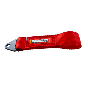 RaceQuip Race Car Tow Hook Strap with Soft Eye Loop End; 12,000LB Rating