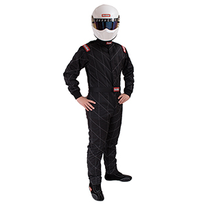 RaceQuip Chevron-5 Suit SFI-5, Size Small, Black