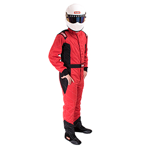 RaceQuip Chevron-5 Suit SFI-5, Size Medium-Tall, Red