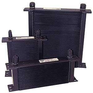 Setrab Series 9 Two-Pass Engine Oil Cooler, 20 Row, M22 Ports