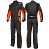 Simpson KZX Racing Suit, X-Large, Black/Orange