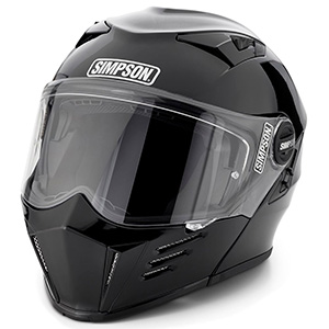 Simpson Motorcycle Mod Bandit Helmet, Black, Size X-Small